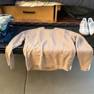 REI beige sweater size large